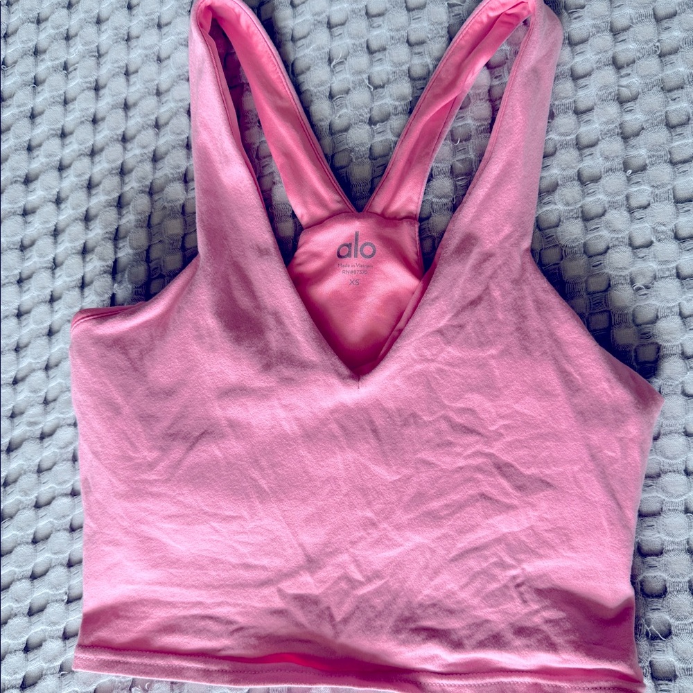 Pink ALO yoga bra